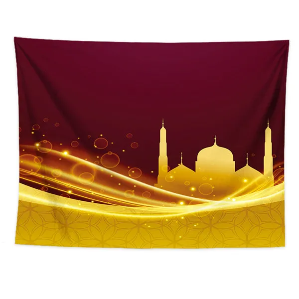 18 Цвета Рамадан Фоновые украшения настенный гобелен висящие декорации Eid украшение Мубарак исламистского Вечерние - Цвет: O