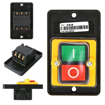 

Waterproof Push Button Switch Power On/ Off Switch KAO-5 / BSP210F-1B 10A 380V for Cutting Machine Bench drill Switch