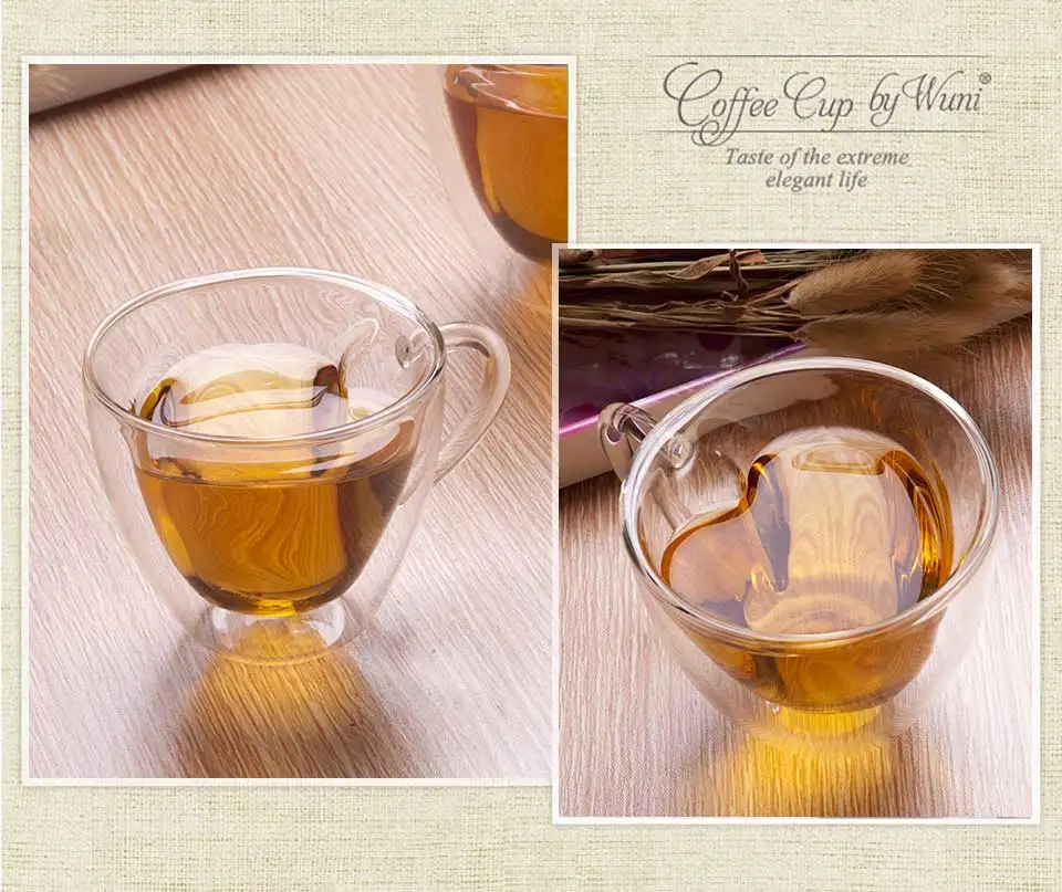 180ml240ml Heart Love Shaped Double Wall Glass Mug Resistant China Tea Mug Double Glass CoffeeTeaCuteTravel Cups And Mugs  (4)