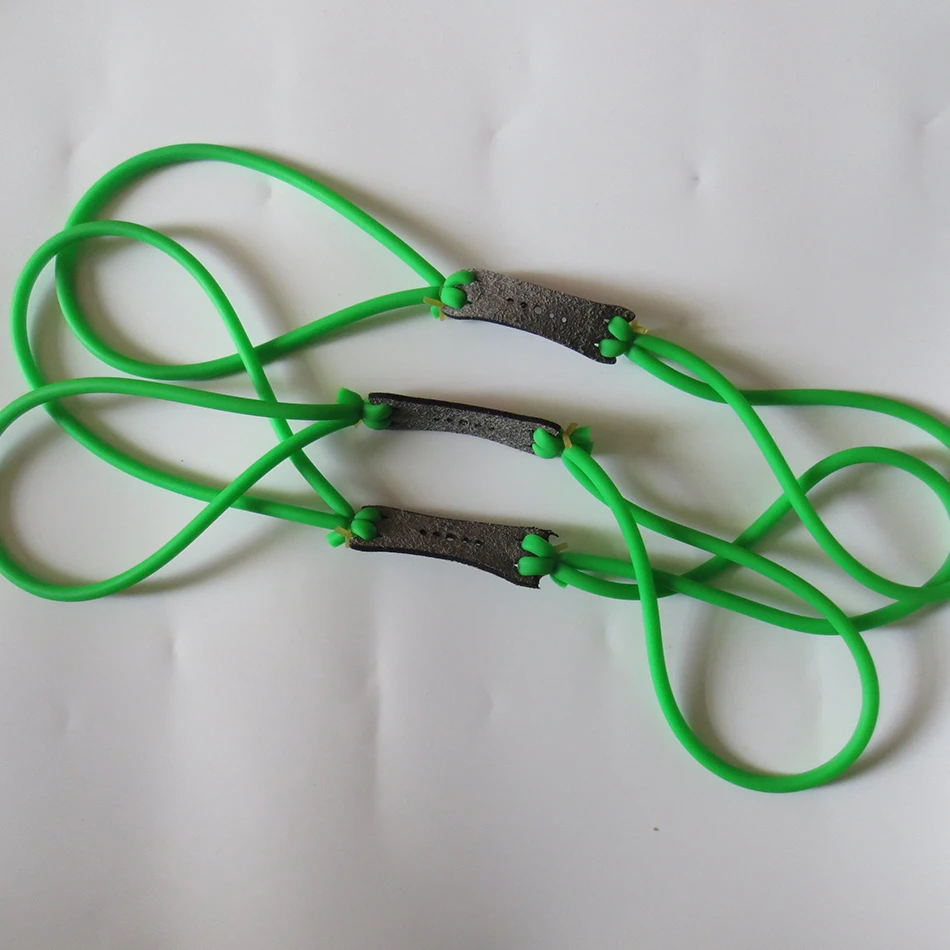 5ks gumy Zelená přírodní latexová náhražka Gumová pásová trubka pro venkovní lovecký prostředek Praktický klapkový kaučuk Slingshot šlachy