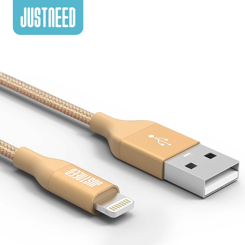  MFI Certified Charging Cable for iPhone 5 5S 5C 6 6S Plus iPad 8pin 100cm Nylon Fast Charger Data Mobile Phone Cables JN-USB004 