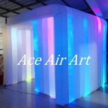 Большая новейшая 3 мл* 3 мВт* 2.5mH led надувная фотостудка с одной дверью с яркими прожекторами для Чили