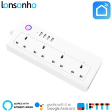 Lonsonho USB Wifi Smart Power Strip Socket 13A UK Plug Works With Alexa Google Home Mini IFTTT Smart Life APP Lonsonho USB Wifi Smart Power Strip Socket 13A UK Plug Works With Alexa Google Home Mini IFTTT Smart Life APP
