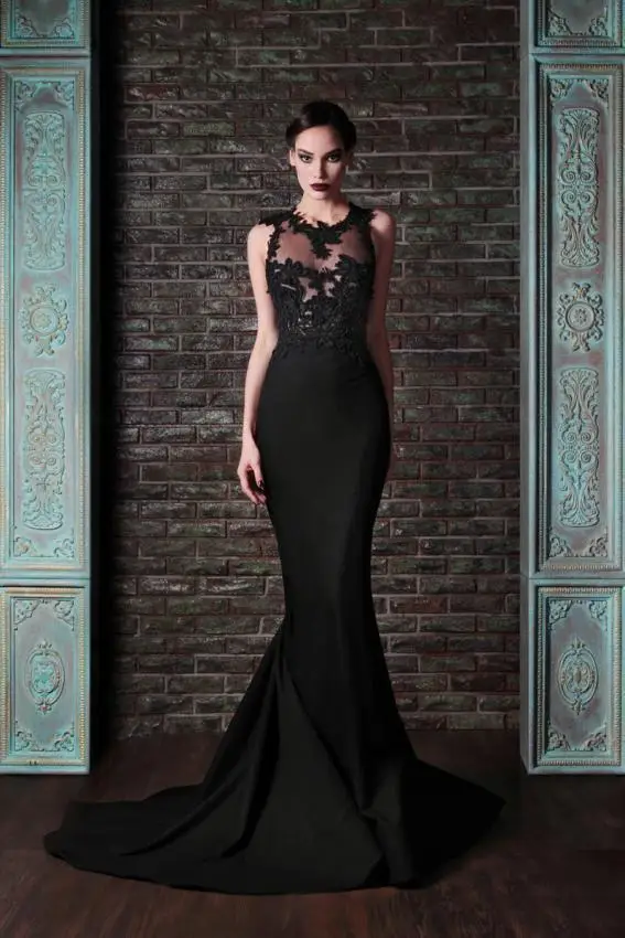 2017 Последним Продвижение Vestido Платья Прибытие Высокая Шея Кружева Русалка Мода