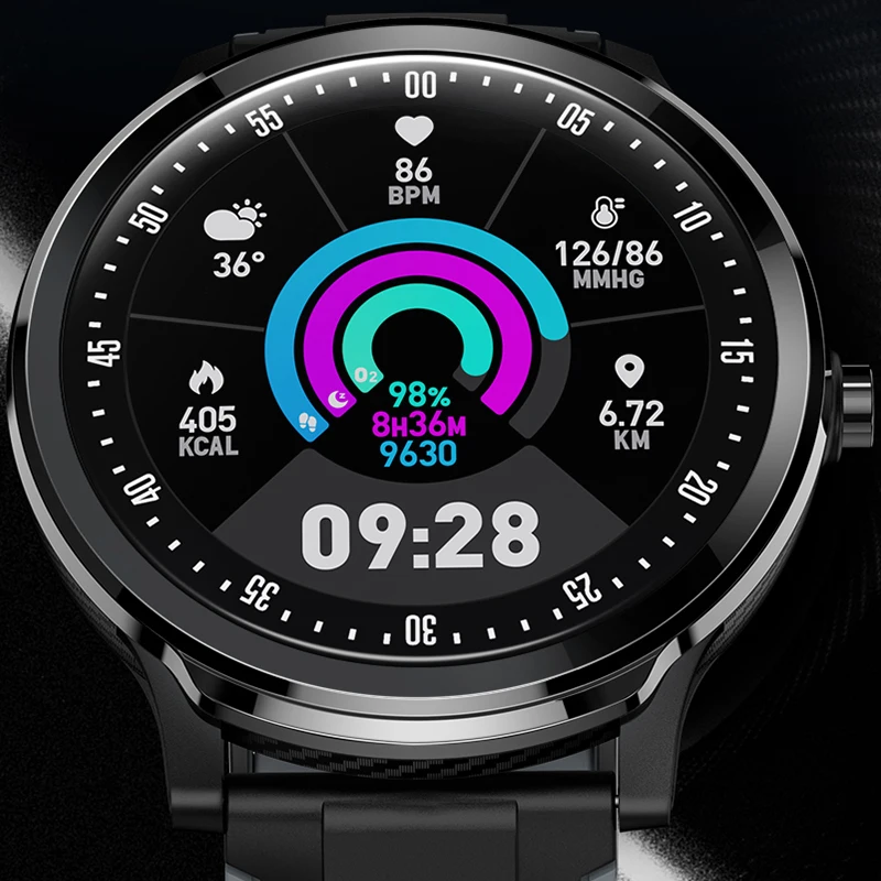 

Smart Watch Men Full Screen Touch Health Heart Rate Detection Smart Wristband Steps Sports IP68 Long Battery Life Smart Bracelet