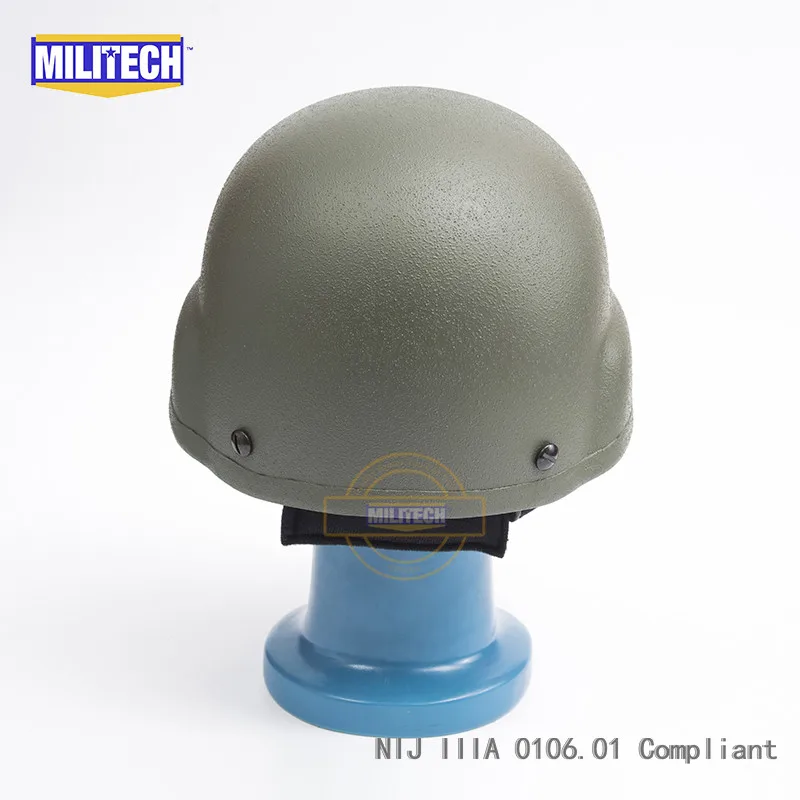 MILITECH OD NIJ IIIA 3A MICH пуля доказательство шлем Aramid ACH баллистический шлем пуленепробиваемый Митч 2000 Шлем с тестовым отчет