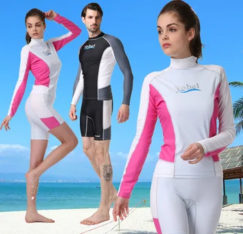 

Women Two Piece Rashguard Surfing Shirts Pants UPF50+ Lycra Swimwear Board Yoga Swim Tights Triathlon Shirts Trunks Beach Shorts
