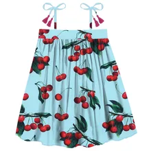 Платье для маленьких девочек Летние Стильные Модные Вечерние Платья принцессы, новая детская одежда с принтом, коллекция года детское платье для малышей лучшее детское платье