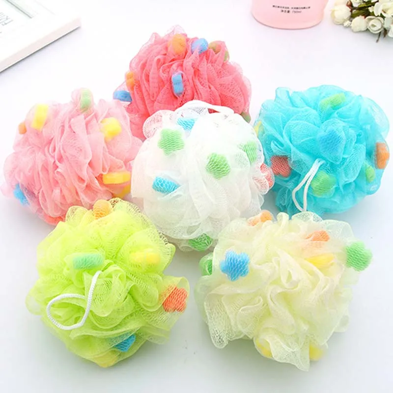 Multicolour Bath Ball Bath Tubs Cool Ball Bath Towel Scrubber Body Exfoliating Shower Ball for