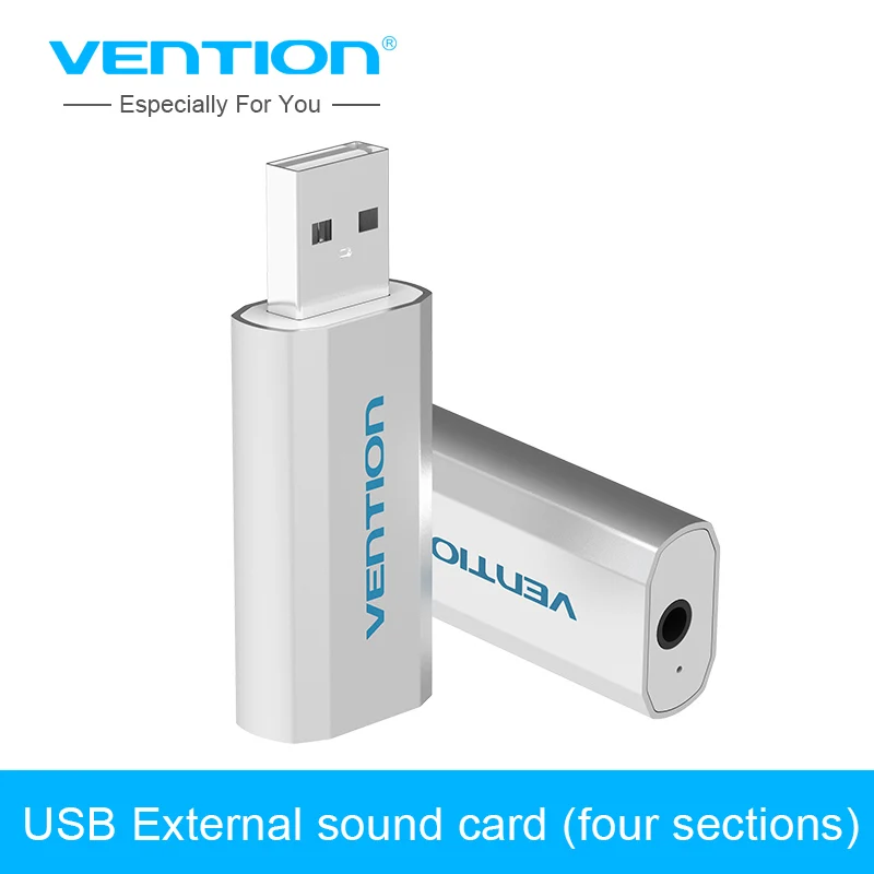 

Vention USB to 3.5mm Sound Card Mic Speaker 3D External Sounds Cards Adapter For WinXP/7/8/10 Vista Chrome os for Earphone Aux