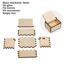 Розничная винтажное натуральное деревянное хранение рукодельных принадлежностей Коробка хранилище деревянное антикварное резное музыкальное шкатулка для серьг свадебный подарок 4 мм