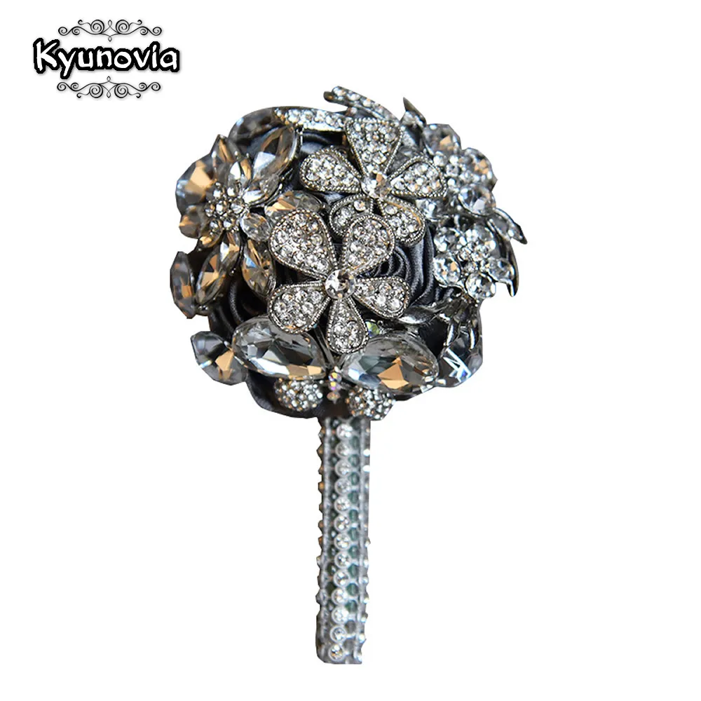 

Kyunovia Wedding Boutonniere Grooms Silver Pin Prom Groomsmen Brooch Custom Design and Color brooch boutonniere D02