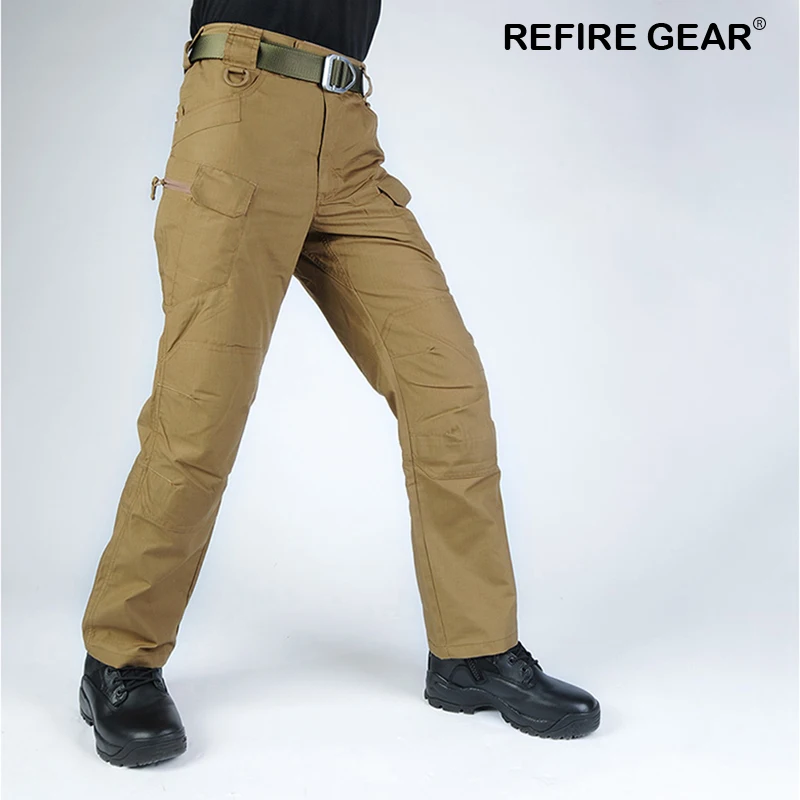 ReFire gear уличные мужские треккинговые брюки камуфляжные военные тактические брюки многофункциональные весенние походные спортивные штаны для рыбалки