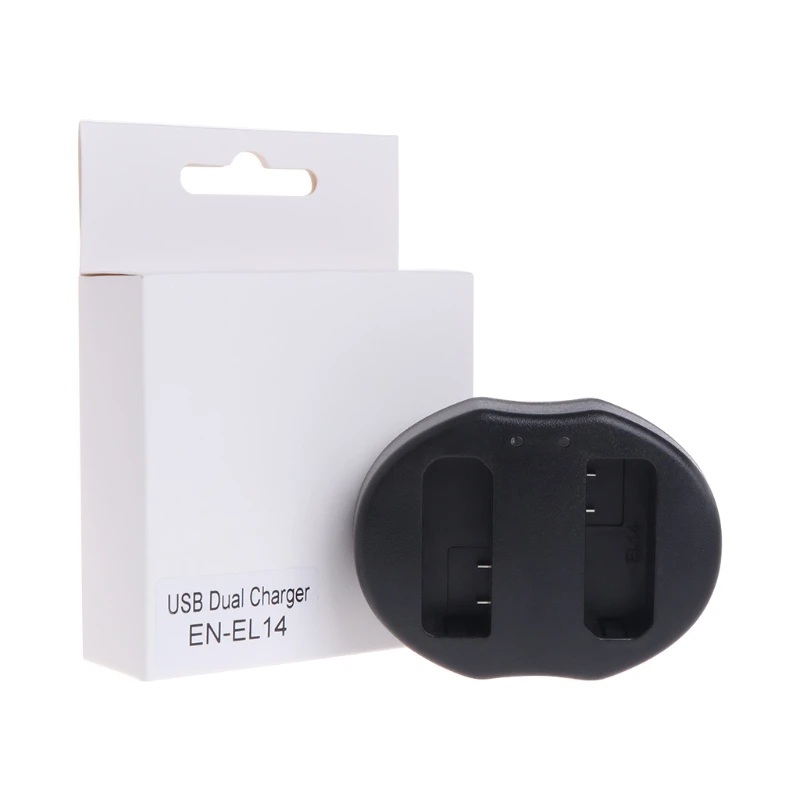 EN-EL14 Dual USB Батарея Зарядное устройство ForCoolpix P7000 P7100 D3100 D3200 D5100 и так далее