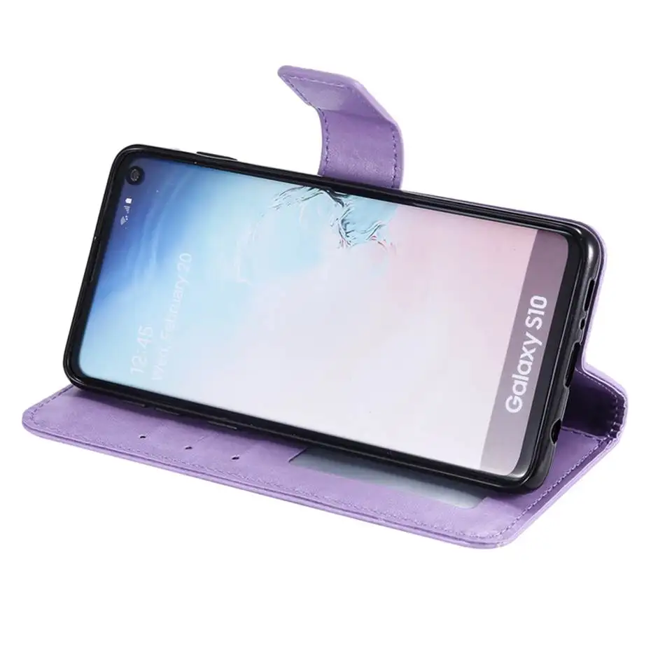 Флип кейс из искусственной кожи для Samsung galaxy S10 S10E A3 A5 A7 A6 J4 J6 Plus A8 A9 J3 J5 J7 2017 2018 Чехол