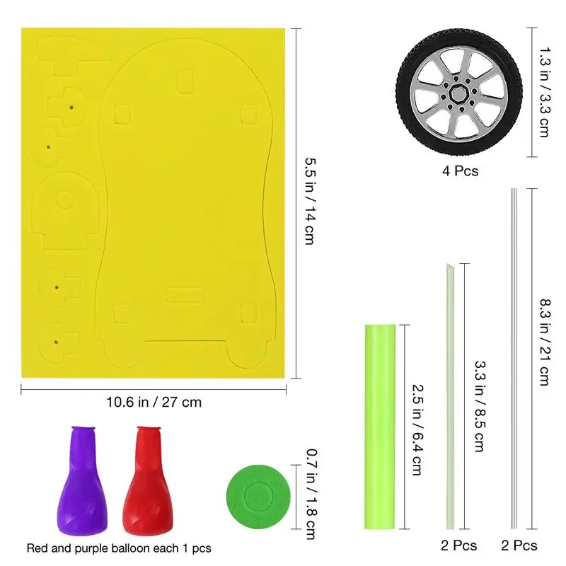 1 шт. модель научное хорошее качество DIY воздушный шар в форме автомобиля гонщик приводимый в движение воздушным шариком автомобиль для детей Образование игры DIY игрушки