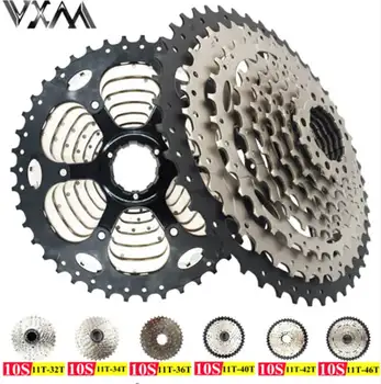 

VXM Bicycle Freewheel MTB Freewheel Card Type Flywheel 10 Speeds 11-32T/34T/36T/40T/42T/46T MTB Cassette Freewheel Bicycle Parts