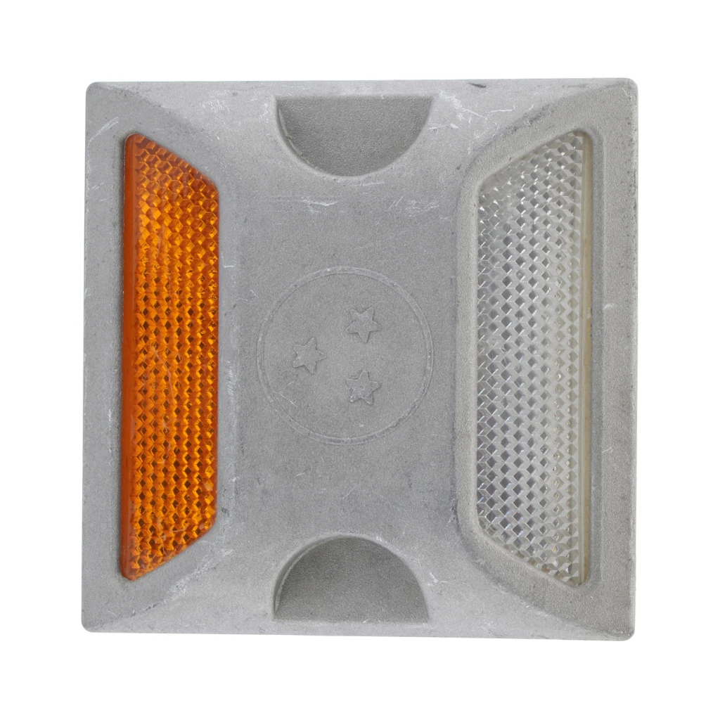Aluminum Road Pavement Marker, Commercial Grade Reflective Road Stud, Silver