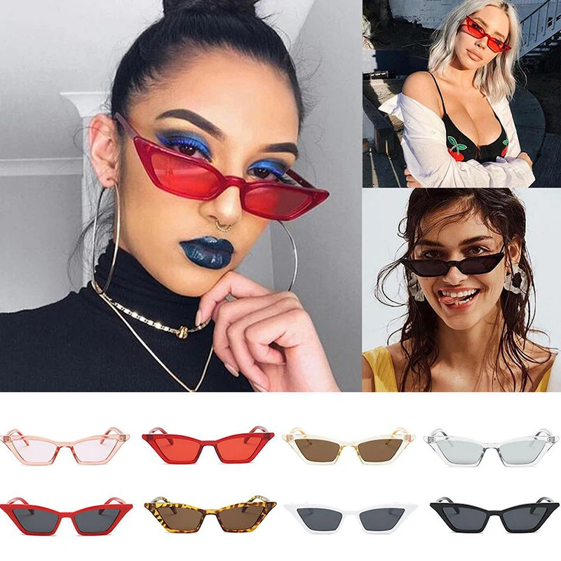 

Car Sunglasses Mirror Lens PC Frame Cat Eye Eyewear UV 400 Protection Female auto Accessoires