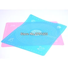 50*40 см силиконовый коврик для выпечки готовки тарелка стол торт помадное тесто прокатки доска для теста со шкалой Мат для гриля кухонная утварь