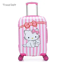 Дорожный ремень, милый мультяшный Детский чемодан на колесиках, 20 дюймов, детские дорожные сумки, чехол на колесиках для каюты, костюм животного, чехол на колесиках