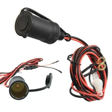 Motorcycle Car Cigarette Lighter Power Socket Plug Portable Car Cigarette Lighter Plug Cable For Car Charger Extension Cable