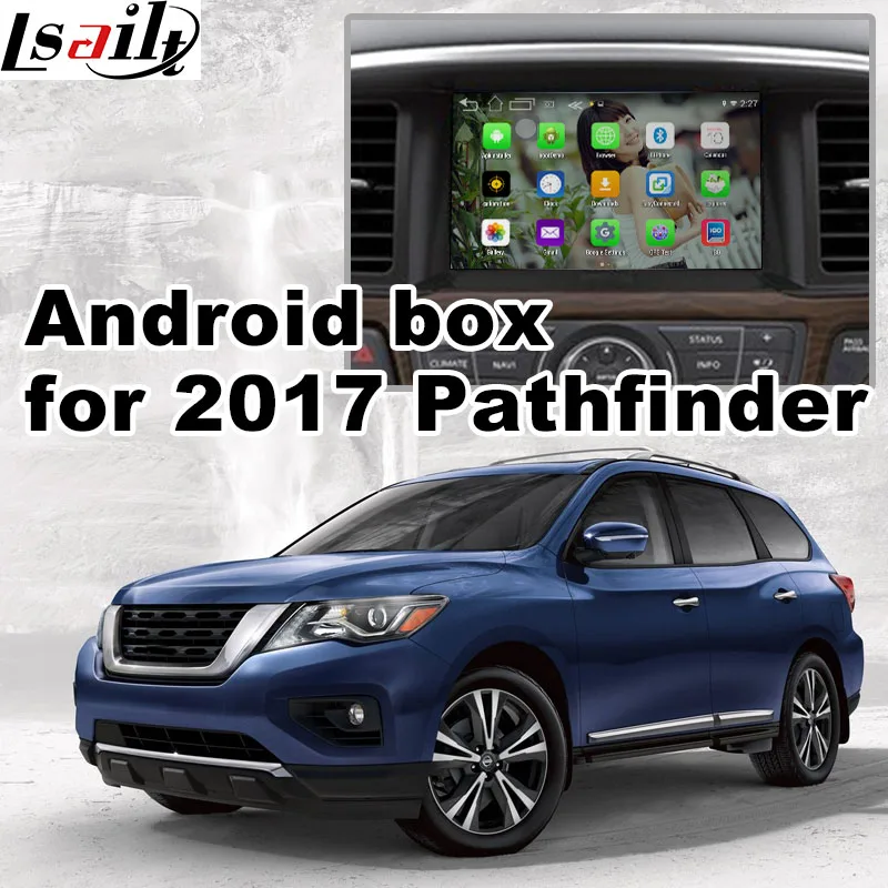 Android 6 0 GPS navigation box for 2017 Nissan Pathfinder mirror link video interface box youtube