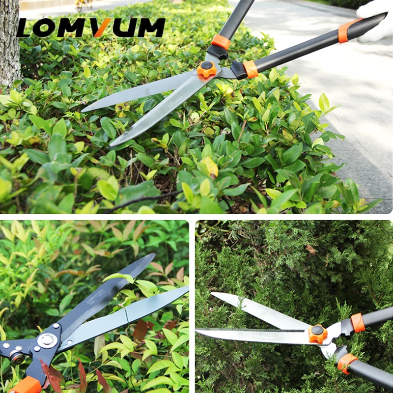 LOMVUM Professional Hedge Shear Pruning Trim Branch Shear Sharp Fast