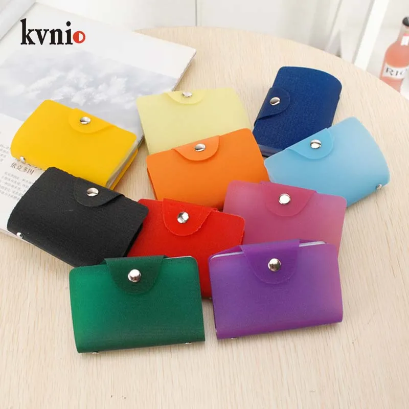 KVNIO 2018 New Candy colors Slim ID/Credit Card Holder Pocket Wallet 9 Color Multi-card Package 24 Slots For Men and Women | Багаж и сумки