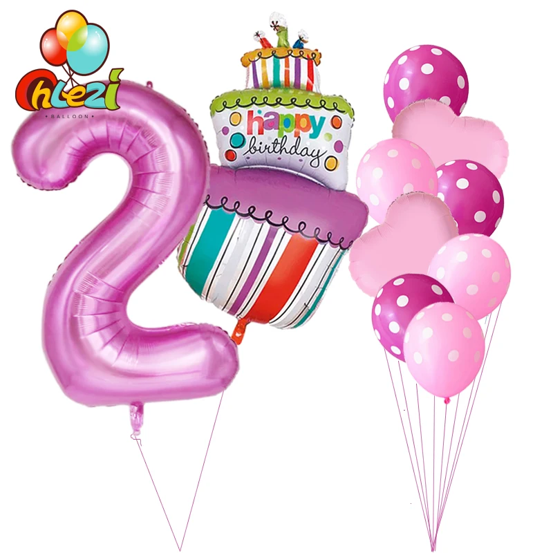 10 шт. Baby Shower 1st на возраст 2 3 4 5 День рождения Декор 40 дюймов количество Фольга