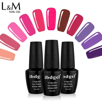 

48pcs/lot ibdgel Gelatu series nail gel polish 120 Colors 15ml Jar Pure Varnish Nail Art Salon Recommended Soak UV/LED lamp