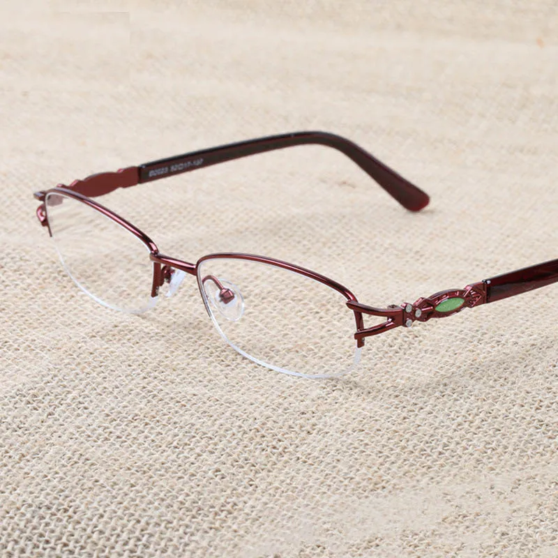 Fashion Ultralight Red Reading Glasses Women Cosy Anti Blue Light Alloy Prescription Eyeglasses Near Sight Spectacles | Аксессуары для