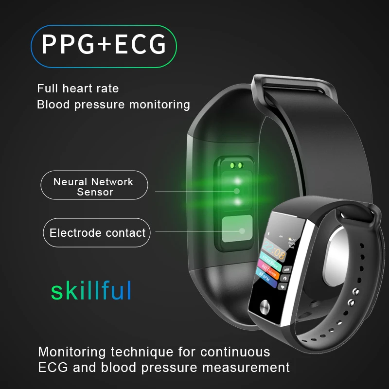 

S28 Smart Bracelet Sport Health Waterproof Bluetooth Blood Pressure Heart Rate Smart Watch for Apple for Samsung