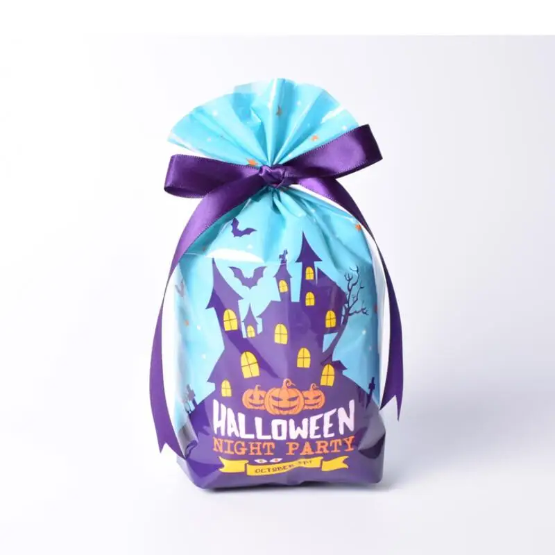 

50pcs/lot Halloween Cookies OPP Candy Bag Baked Food Packaging Plastic Bags Party Supplies Halloween Gift Bags