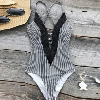 

Fashion Women's Swimwears Ladies Vintage Lace Bikini Sets Beach Swimwear Bathing Suit Gorgeous Popular Women's Swimming Suit