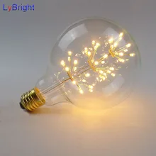 G125, 3 Вт, переменный ток, 220 В, винтажный светильник накаливания, лампа E27, глобус, Ретро стиль, светильник Эдисона, декоративный стиль, для гостиной, спальни, бара