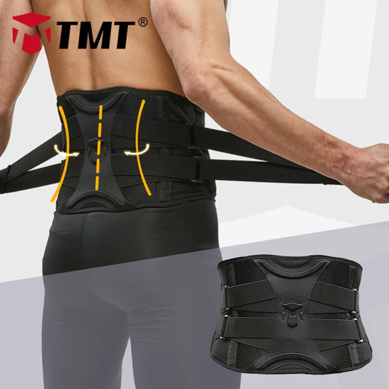  TMT Gym Lumbar Waist Support Adjustable Waist Trimmer Belt Back Exercise Weight Loss Body Shaper Fi
