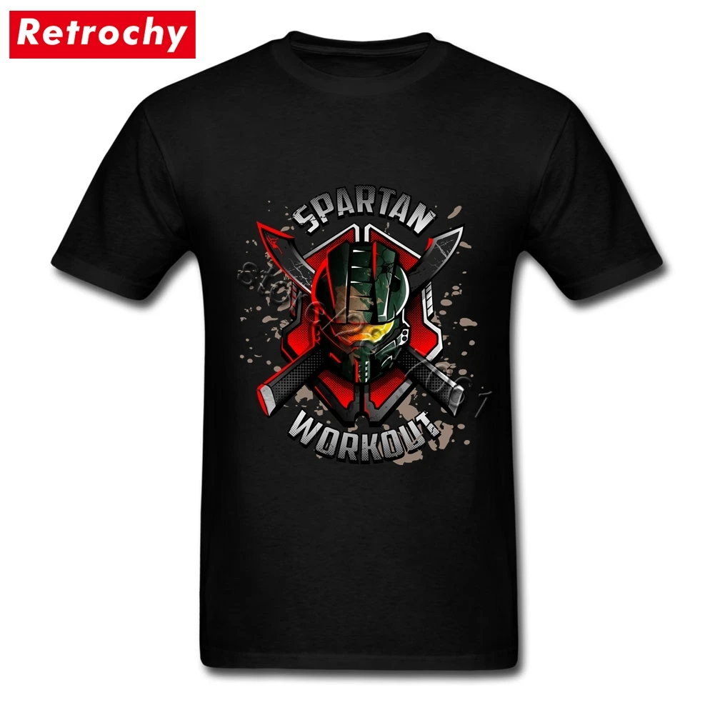 Cool Spartan Workout T Shirt Men Retro Looking Trojan