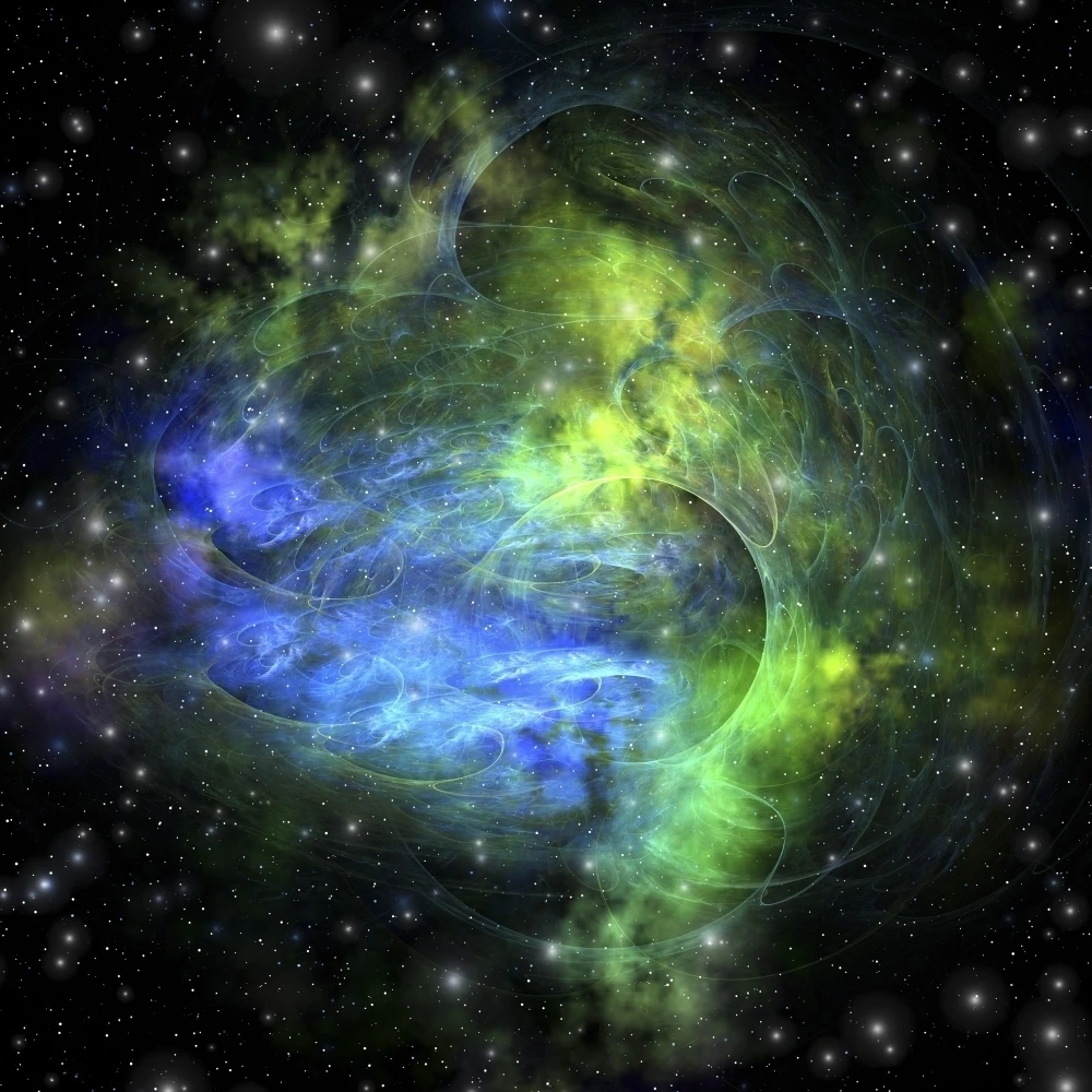 Gaseous dense clouds form new stars in the cosmos Poster Print (28 x 28)