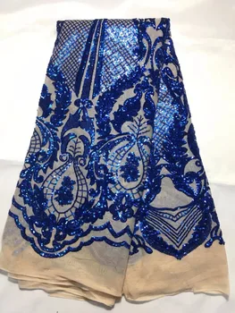 

Free shipping wholesale price of African lace fabric high quality French lace fabric new arrival bright lace fabric for the part