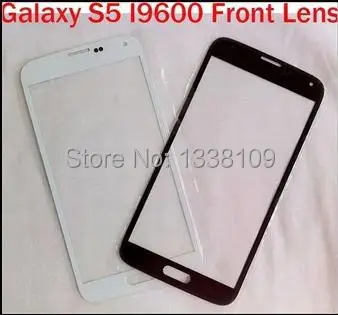 

DHL Free Shipping Front Glass Lens for Galaxy S5 i9600 Outer Screen Glass Digitizer Cover Replacement Black White