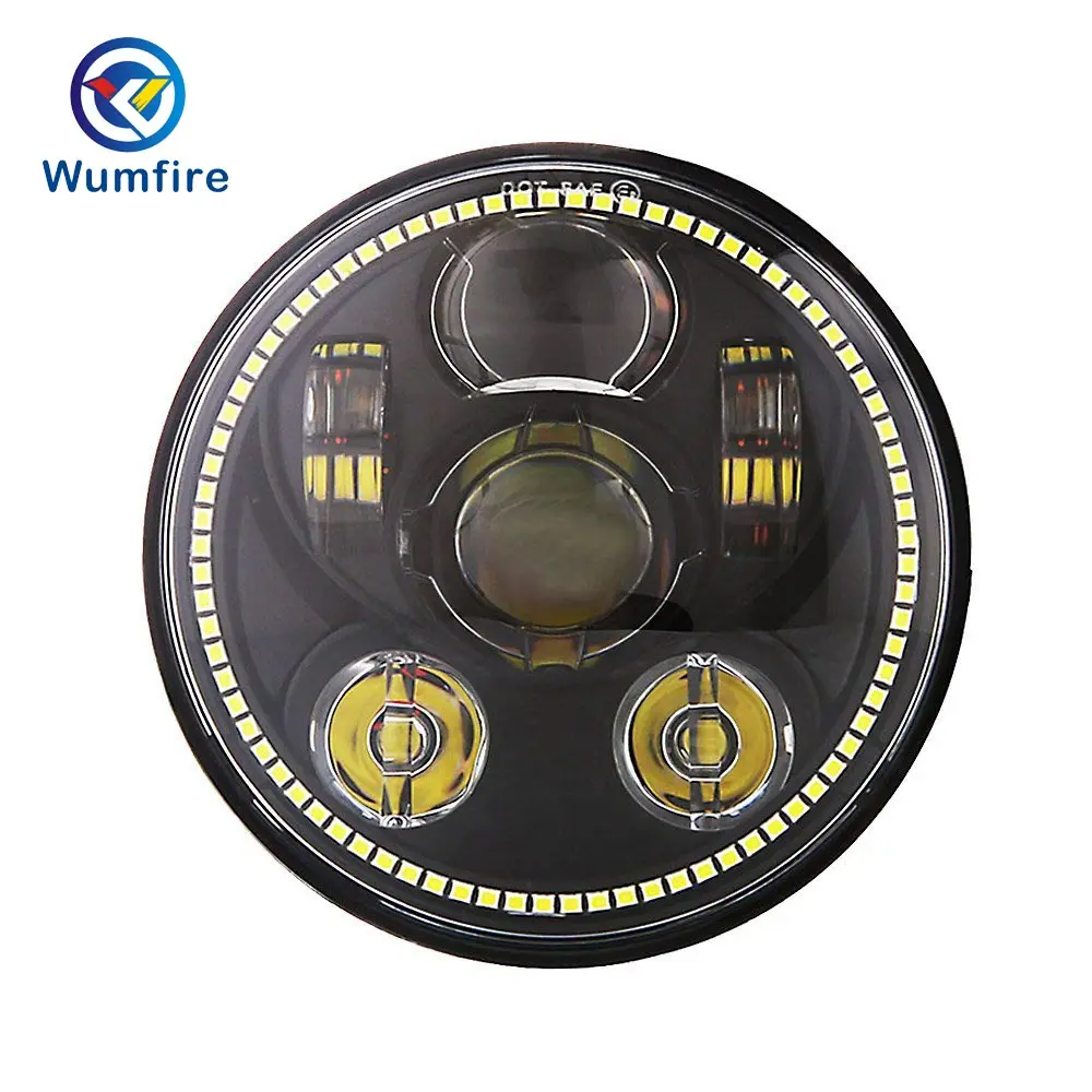 

Universal 5.75 inch 50W Motorcycle DOT Led Headlights With DRL Approved Projector Universal Motorcycle Headlights