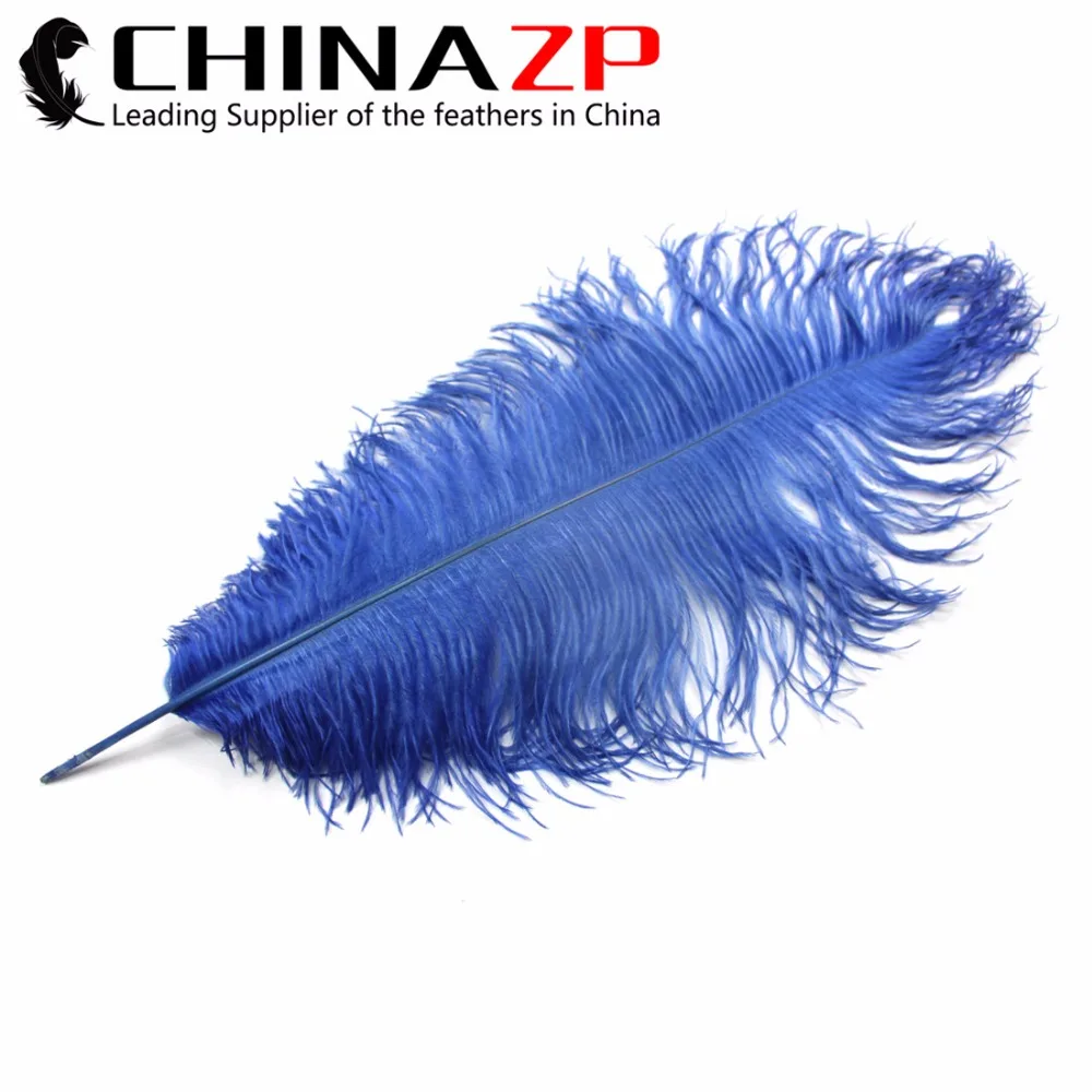 

CHINAZP заводской размер от 22 дюймов до 24 дюймов (55-60 см) 50 шт./лот дешево оптом окрашенные темно-синие большие страусиные перья