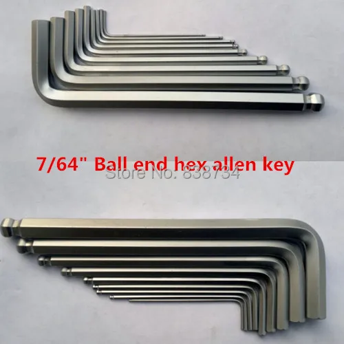 

50pcs 7/64" hex allen wrench ball end hex key spanner allen wrench key