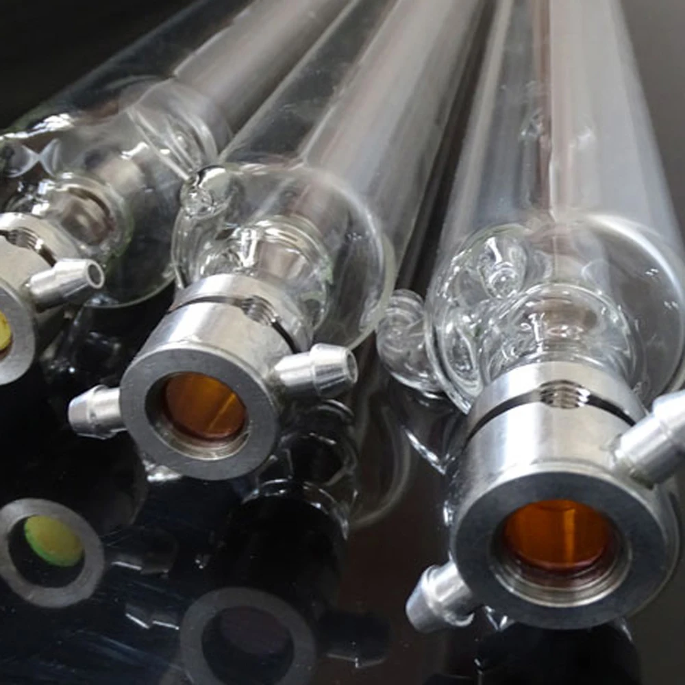 Discount CO2 Laser Tube Higher Power Rate Cutter Cutting Machine Parts 30W 600mm Length Engraving Glass Tube Carbon Dioxide Laser Tube 10
