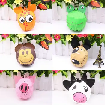 

2019 Travel Shoulder Bag Shopping Bags Cute Cartoon Animals Lovely Giraffe Pouch Tote Bag Casual Folding Reusable Bags 7Colors