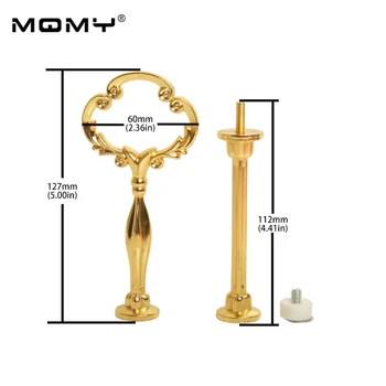

2 Tier Cake Fruits Plate Stand Handle Fitting Hardware Rod Wedding Party Decor