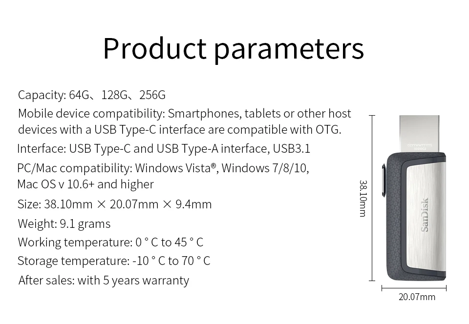 SanDisk SDDDC2 Экстремальный тип-c 128 Гб 64 Гб двойной OTG USB флэш-накопитель 32 Гб 256 ГБ USB флешка Micro USB флэш-накопитель type C