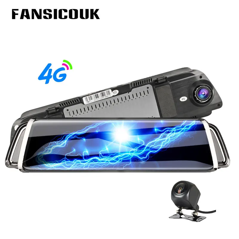 

10" Rearview Mirror Camera 4G Android Dash Cam HD 1080P WiFi GPS ADAS Dual Lens Car DVR Video Recorder Auto Registrar