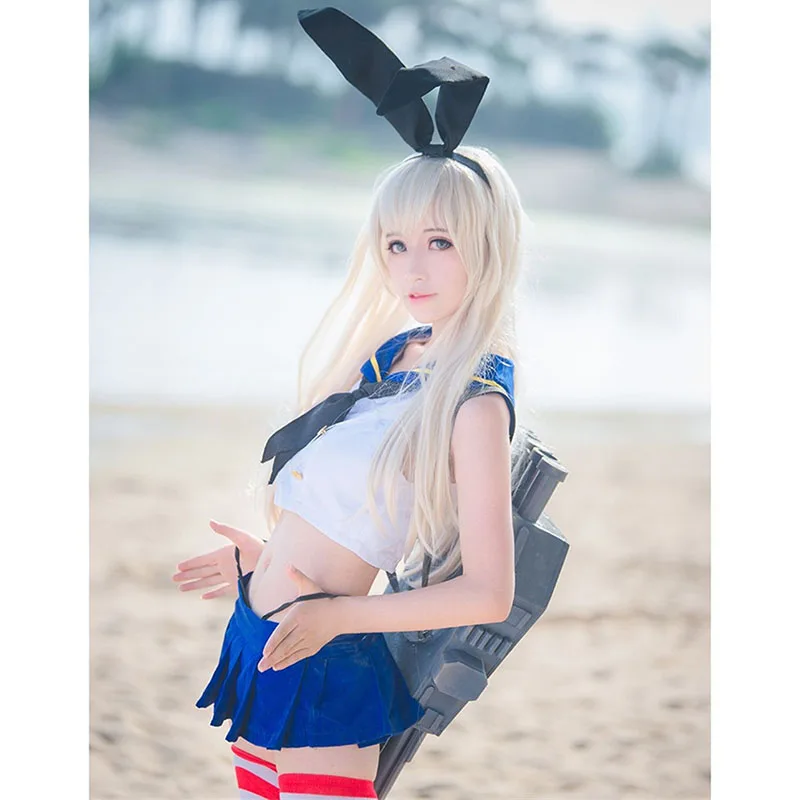 Коллекция игр Shimakaze, маскарадные костюмы, костюм моряка, купальник, носки для женщин, девочек, ролевые игры, вечерние костюмы для сцены Shimakaze